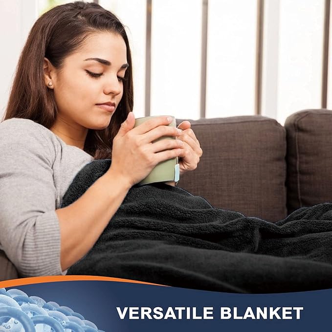 Walensee Fleece Blanket Plush Throw Fuzzy Lightweight (Twin Size 60x80 Black) Super Soft Microfiber Flannel Blankets for Couch, Bed, Sofa Ultra Luxurious Warm and Cozy for All Seasons