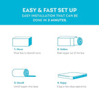 EGO Topper 2 Inch Twin XL Memory Foam Mattress Topper, Gel Foam Mattress Topper for Pressure Relief, Ventilated Design Bed Topper in a Box, CertiPUR-US Certified, 38"×80", Medium