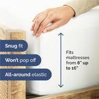 Split King Sheets Set 7 Piece - Includes 4 Pillowcases - Bed Sheets Split King - Soft Hotel Luxury Bedding - Cooling, Comfy & Breathable - 1 Flat & 2 Fitted & 4 Pillowcases w/ Deep Pockets - White