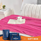 Walensee Fleece Blanket Plush Throw Fuzzy Lightweight (King Size 108x90 Hot Pink) Super Soft Microfiber Flannel Blankets for Couch, Bed, Sofa Ultra Luxurious Warm and Cozy for All Seasons