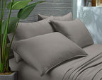 King Sheets by Pure Bamboo, Genuine 100% Organic Viscose Derived from Bamboo Bed Sheet Set, Luxuriously Soft & Cooling, Double Stitching, Lifetime Quality Promise (King, Graphite)