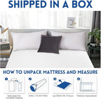 EDILLY 3 Inch Cooling Gel Memory Foam Mattress Topper Twin XL Size,with Removable & Washable Bamboo Cover,Soft Breathable Mattress Pad,Bed Topper for Back Pain Relief (38x80)