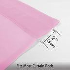 OWENIE Sheer Pink Curtains, Sheer Curtains 84 inch Length 2 Panels Set, Rod Pocket Voile Fimly Sheer Drapes for Living Room/Bedroom, 2pcs, Each 42" W x 84" L
