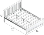 Plank+Beam Queen Bed Frame with Headboard, Wood Platform Bed, Adult Bedroom Furniture, Easy Assembly, No Box Spring Needed, Clay