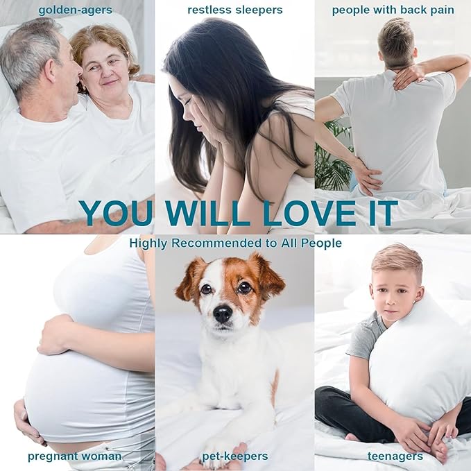 CHOKIT Full Mattress Topper, Extra Thick Pillow Top Mattress Pad for Back Pain Relief, Cooling Bed Topper Mattress Cover with 8-21 Inch Deep Pocket
