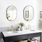 CULER Gold Bathroom Wall Mirror,20 x 30 Inch Rectangle Vanity Modern Tempered Glass Mirror for Bedroom,Living Room,Entryway