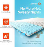 Dormeo Premium Split King Cooling Mattress Topper - 3-Zone OctaspringⓇ Technology for Optimal Back Support, Anti-Slip Bottom