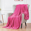 Walensee Fleece Blanket Plush Throw Fuzzy Lightweight (Twin Size 60x80 Hot Pink) Super Soft Microfiber Flannel Blankets for Couch, Bed, Sofa Ultra Luxurious Warm and Cozy for All Seasons