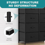 OLIXIS Dresser for Bedroom with 8 Drawers, Tall Fabric Dresser for Storage and Organization, Bedroom Dressers, Chest of Drawers for Living Room, Closet