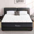 Queen Size Mattress, 12 Inch Individual Pocket Springs Hybrid Memory Foam Mattress in a Box for Pressure Relief, Motion Isolation, CertiPUR-US