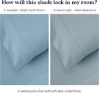 California Design Den Split King Sheets Sets for Adjustable Bed - Soft 400 Thread Count Sateen, Natural 100% Cotton Sheets with Deep Pockets, Breathable, Cooling and Durable Bedding Set - Sky Blue