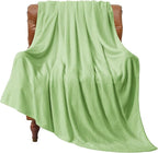 BEDELITE Fleece Blanket Twin Size Grass Green Throw Blankets for Couch & Bed, Luxury Plush Cozy Fuzzy Blanket 60x80 inches, Super Soft Warm Lightweight Throw Blanket for Travel Camping