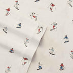 Eddie Bauer - Full Sheets, Cotton Flannel Bedding Set, Brushed for Extra Softness, Cozy Home Decor (Ski Slope, Full)