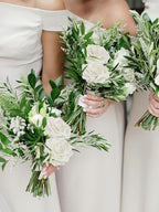MACTING White Artificial Flower Roses 30PCS Fake Flowers with Stem Real Touch Foam Roses for DIY Wedding Bouquet Arrangements Table Centerpieces Party Bridal Shower Home Spring Mothers Day Decorations