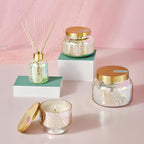 Capri Blue Reed Diffuser - Reed Diffuser Set Includes Scented Oil, Sticks, and Mercury Iridescent Glass Bottle - Home Decor Room Fresheners - Volcano (5.7 fl oz)