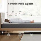Novilla Full Size Mattress, 5 Inch Mattress Full Size Memory Foam with Gel-Infused & Airflow Wave-Cut Foam for Cool Touch & Pressure Relieving Mattresses in a Box CertiPUR-US Certified