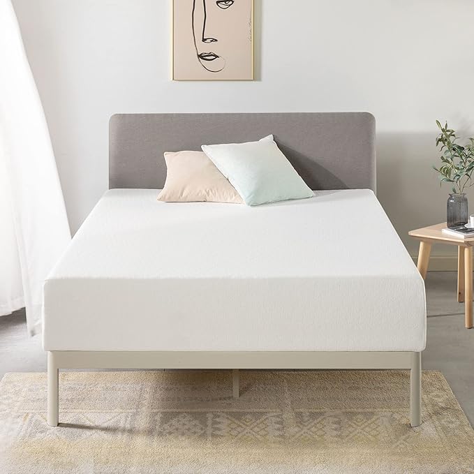 Best Price Mattress 14" Signature Green Tea Memory Foam Mattress, Full, White