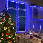 KNONEW 164FT 1000LED Rope Lights for Outside,Outdoor String Lights Waterproof 8 Modes Clear Tube Light for Indoor,Bedroom,Wedding,Garden,Patio,Christmas,Tree,Rv,Holiday Decoration(Blue)