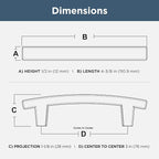 Franklin Brass Pierce (5-Pack) Cabinet Handles 3' Hole Center Satin Nickel Kitchen Drawer Pulls Dresser, Furniture Hardware P29519K-SN-B1