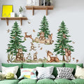 Jungle Animal Wall Stickers Forest Safari Wall Decals Kid Room Nursery Baby Bedroom Décor (Cedar Tree Animals)