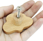 6 Pack Cloud Wooden Knobs, Decorative Wood Dresser Knobs Boho Cabinet Handles, Room Handles for Nursery Decor(Small)