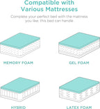 Best Choice Products Ergonomic Queen Size Adjustable Bed Frame, Electric Base w/Wireless Remote Control, Nightlight, Massager, 2 USB Ports