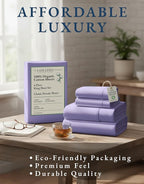 LANE LINEN 100% Organic Cotton Fully Elasticized King Sheet Set, Low Pilling Fade Resistant Machine Washable Naturally Cooling King Bedding Set, Soft & Comfy Cotton Sheets - Orchid Petal