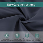 BONZER Mix and Match Curtains - 2 Pieces Branch Print Sheer Curtains and 2 Pieces Blackout Curtains for Bedroom Living Room Grommet Window Drapes, 54x108 Inch/Panel, Grey Dark, Set of 4 Panels