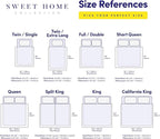 Sweet Home Collection California King Size Sheet Set with Built-in Sheet Straps - Deep Pocket Fitted Sheet, Flat Sheet & Pillowcases - Soft, Wrinkle-Free, Secure Fit - Fuschia