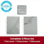 Mellanni Twin Sheets Set - 3 PC Iconic Collection Bedding - Hotel Luxury, Extra Soft, Cooling Bed Sheets - Wrinkle, Fade, Stain Resistant (Twin, Spa Mint)