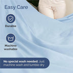 King 6 Piece Sheet Set - Comfy Breathable & Cooling - Ultra-Soft Hotel Luxury Bedding Set with 8-16 Inch Deep Pockets - 1 Flat & 1 Fitted Sheet & 4 Pillowcases - Wrinkle Free & Easy Care - Baby Blue