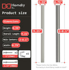 homdiy 25Pack Brushed Nickel Handles Adjust Cabinet Pulls Adjustable Drawer Pulls,8-1/4in Drawer Pulls