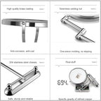 Makeup Mirror Wall Mounted Extra Long Arm, Cosmetic Mirror Magnification, Vanity Mirror 360° Swivel Extend and Fold, Double Sided Bathroom Shaving Mirror Magnifying Mirror Wall Mounted
