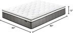 ZINUS 12 Inch True Support Hybrid Mattress [New Version], Queen, Fiberglass Free, Medium Feel, Motion Isolation, Certified Safe Foams & Fabric, Mattress in A Box