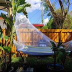 Eimilaly Bed Canopy Mosquito Net, Bed Canopy for Girls Room Decor - Insect Protection Hanging Canopy for Adults, Babies, Outdoor Camping, Light Blue/No Opening