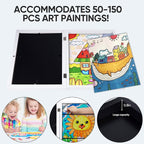 [4-Pack]Kids Artwork Frames Changeable - Kids Art Frame,Kids Art Frames Front Opening Holds 150,Children Art Projects Kids Art Frames,10x12.5 Picture Frame for Display Kid Art Work,With Storage(White)