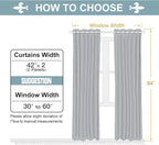 ChrisDowa 100% Blackout Curtains for Bedroom with Black Liner, 2 Thick Layers Total Blackout Thermal Insulated Grommet Window Curtains 2 Panels Set (Burgundy, 42 x 84 Inch)