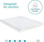 Classic Brands 4.5-Inch Cool Gel Memory Foam Replacement Mattress for Sleeper Sofa Bed Queen, Plush