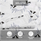 Eddie Bauer - King Sheets, Cotton Flannel Bedding Set, Brushed For Extra Softness, Cozy Home Decor (Dog Friends White, King)