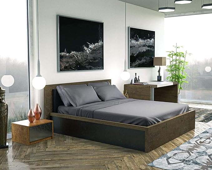 DREAMCARE California King Sheet Sets – 6 pcs Cooling Bed Sheets – up to 15” Deep Cal King Sheets – 2500 Supreme Collection – Extra Soft 100% Brushed Microfiber Hotel Luxury with Side Pocket – Gray