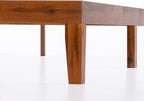 Mellow Naturalista Classic 12 Inch Solid Wood Platform Bed with Wooden Slats, Cal King, Cherry