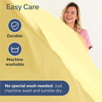 Full 6 Piece Sheet Set - Comfy Breathable & Cooling - Ultra Soft Hotel Luxury Bedding Set w/ 8-16 Inch Deep Pockets - 1 Flat & 1 Fitted Sheet & 4 Pillowcases - Cozy, Wrinkle Free & Easy Care - Yellow