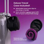 Cabeau Long Haul Flight Cooling Travel Neck Pillow – Evolution Cool – Supportive Memory Foam with Airflow Vents – Compact with Carrying Case (Black)