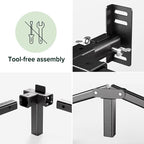 ZINUS 7 Inch Compack® Metal Bed Frame, Support Bed Frame for Box Spring and Mattress Set, Black, Full