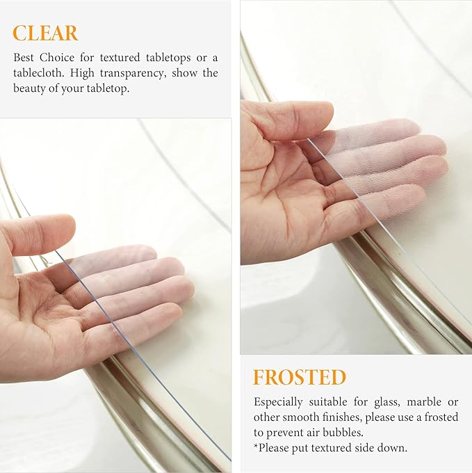 Deep Dream 1.5mm Clear Desk Cover Protector, 20×72 Inch Clear Table Protector, Rectangular Vinyl Desk Pad, PVC Plastic Table Cover for Office, Dresser, Night Stand, Computer & Writing Desk Tabletop