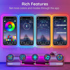 AILBTON 60Ft Neon Rope Lights,Flexible Led Rope Lights Control with App/Remote,Multiple Modes Rope Lights,IP65 Outdoor RGB Led Neon Light Waterproof,Music Sync Gaming