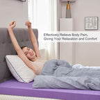 SINWEEK 3 Inch Gel Memory Foam Mattress Topper Ventilated Soft Pressure Relieve Mattress Pad, Breathable Bed Topper, CertiPUR-US Certified, Queen Size