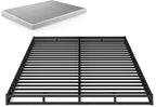 ZINUS Quick Lock Metal Smart Box Spring, 4 Inch Mattress Foundation, Strong Metal Structure, Easy Assembly, King, White