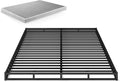 ZINUS Quick Lock Metal Smart Box Spring, 4 Inch Mattress Foundation, Strong Metal Structure, Easy Assembly, Full, White