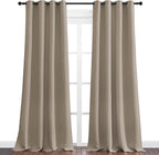 NICETOWN Taupe Blackout Curtains 102" Long, 55" Wide, 2 Pieces for Office, Dining, Guest Room - Sound Reducing, Heat and Cold Block Panels for Modern Decorative